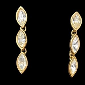 Vintage monet teardrop earrings